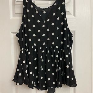 Torrid, size 2, V-neck peplum